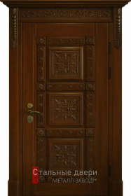 Дверь входная металлическая утепленная в коттедж №375